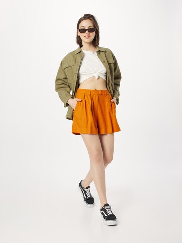 Sisley Wide Leg Shorts in Orange