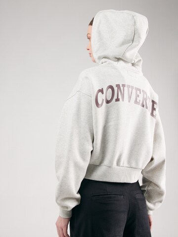 CONVERSE Sweatjacka 'Blooming' i beige: framsida