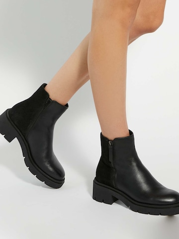 Dune LONDON Stiefelette 'Paving' in Schwarz