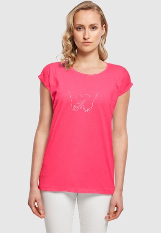 T-shirt 'Love 2' Merchcode en rose : devant