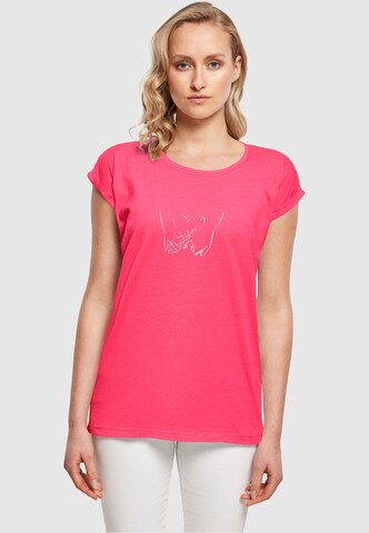 Merchcode Shirt 'Love 2' in Pink: front