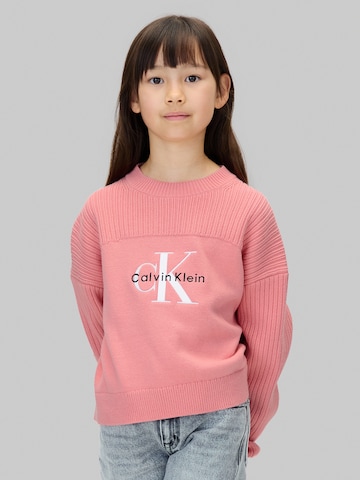 Calvin Klein Jeans Sweater in Pink: front