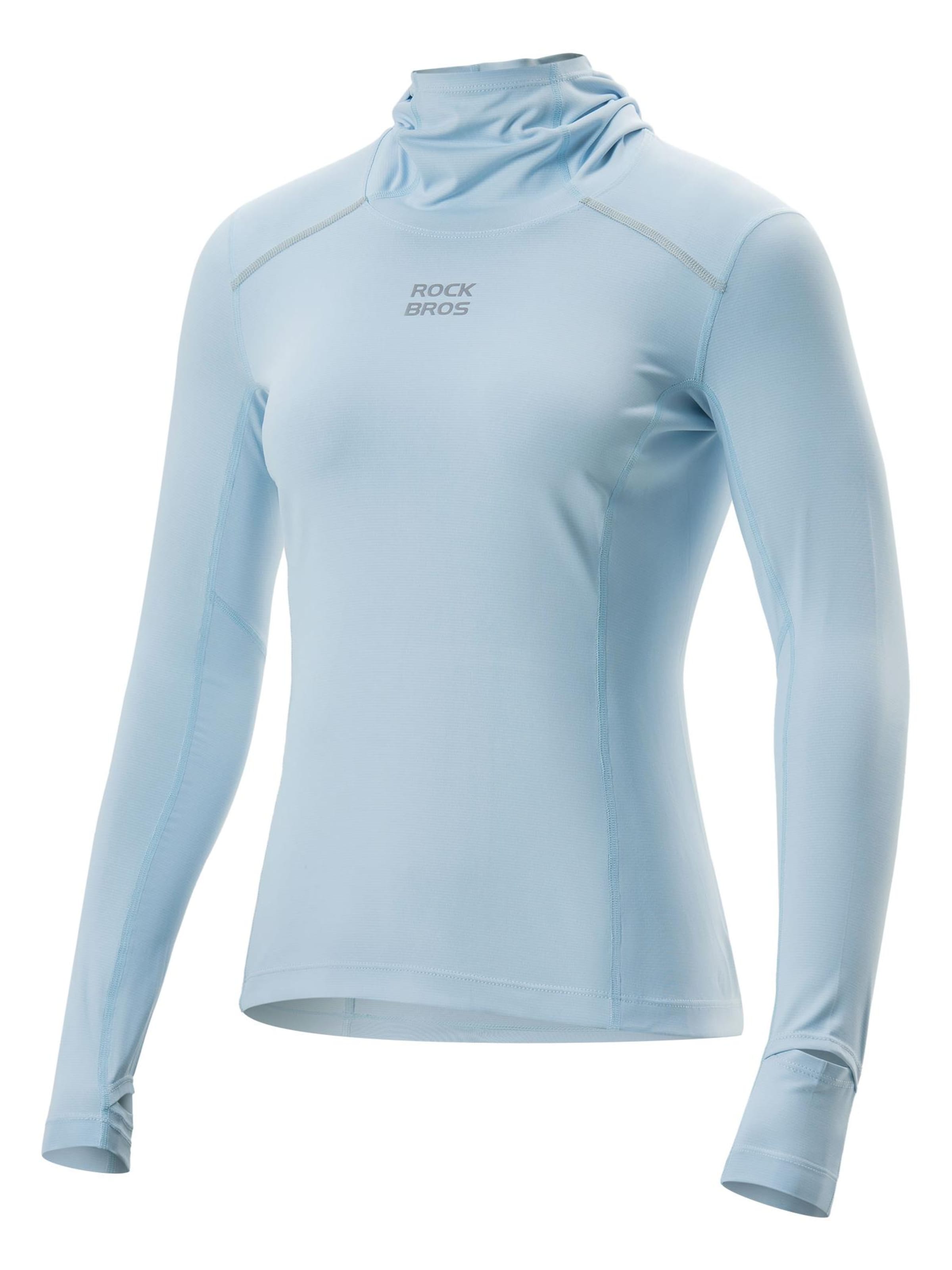 ROCKBROS Athletic Sweatshirt 'Damen Jacke Radtrikot Langarm' in Blue: front
