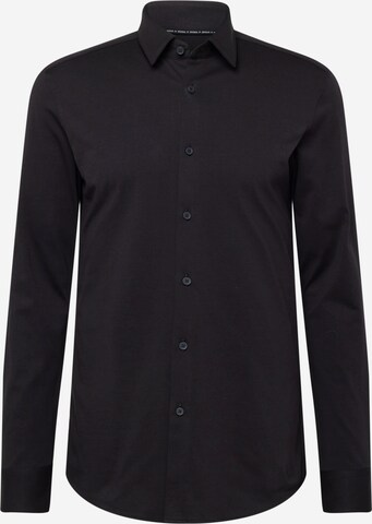 BOSS - Camisa 'P-HANK' en negro: frente