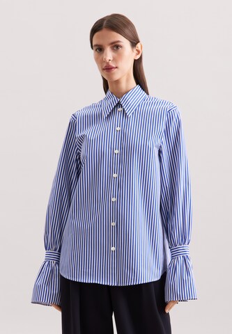SEIDENSTICKER Blouse 'Schwarze Rose' in Blue: front