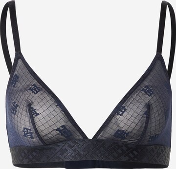 Tommy Hilfiger Underwear Triangle Bra in Blue: front