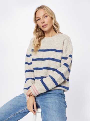 Lollys Laundry Sweater 'Leslie' in Beige: front