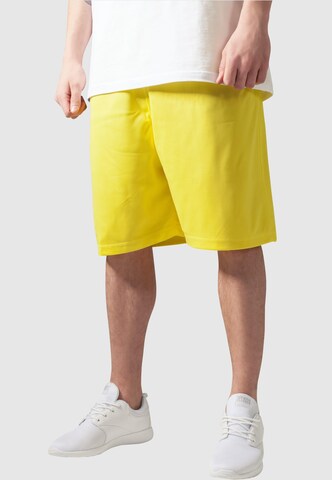 Loosefit Pantalon Urban Classics en jaune : devant
