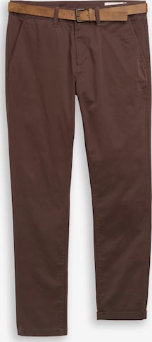 TOM TAILOR DENIM Chino in Bruin: voorkant