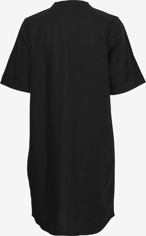 ICHI Košeľové šaty 'LINO' - Čierna