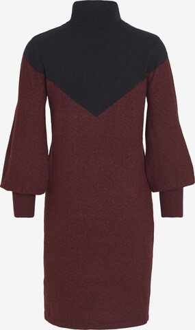 VILA Knitted dress in Red