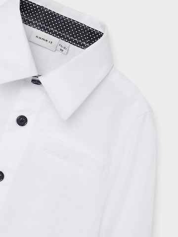 NAME IT - Regular Fit Camisa em branco