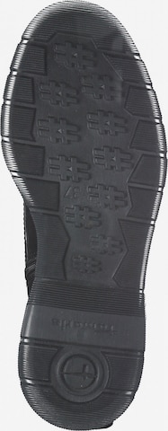 TAMARIS Škornji z vezalkami | črna barva