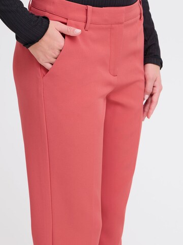 ICHI - Slimfit Calças chino ' IHLexi ' em rosa