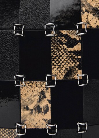 MANGO Shoulder Bag 'Min Patch' in Black