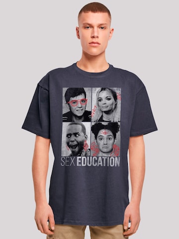 F4NT4STIC Shirt 'Sex Education Class Photos Netflix TV Series' in Blue: front