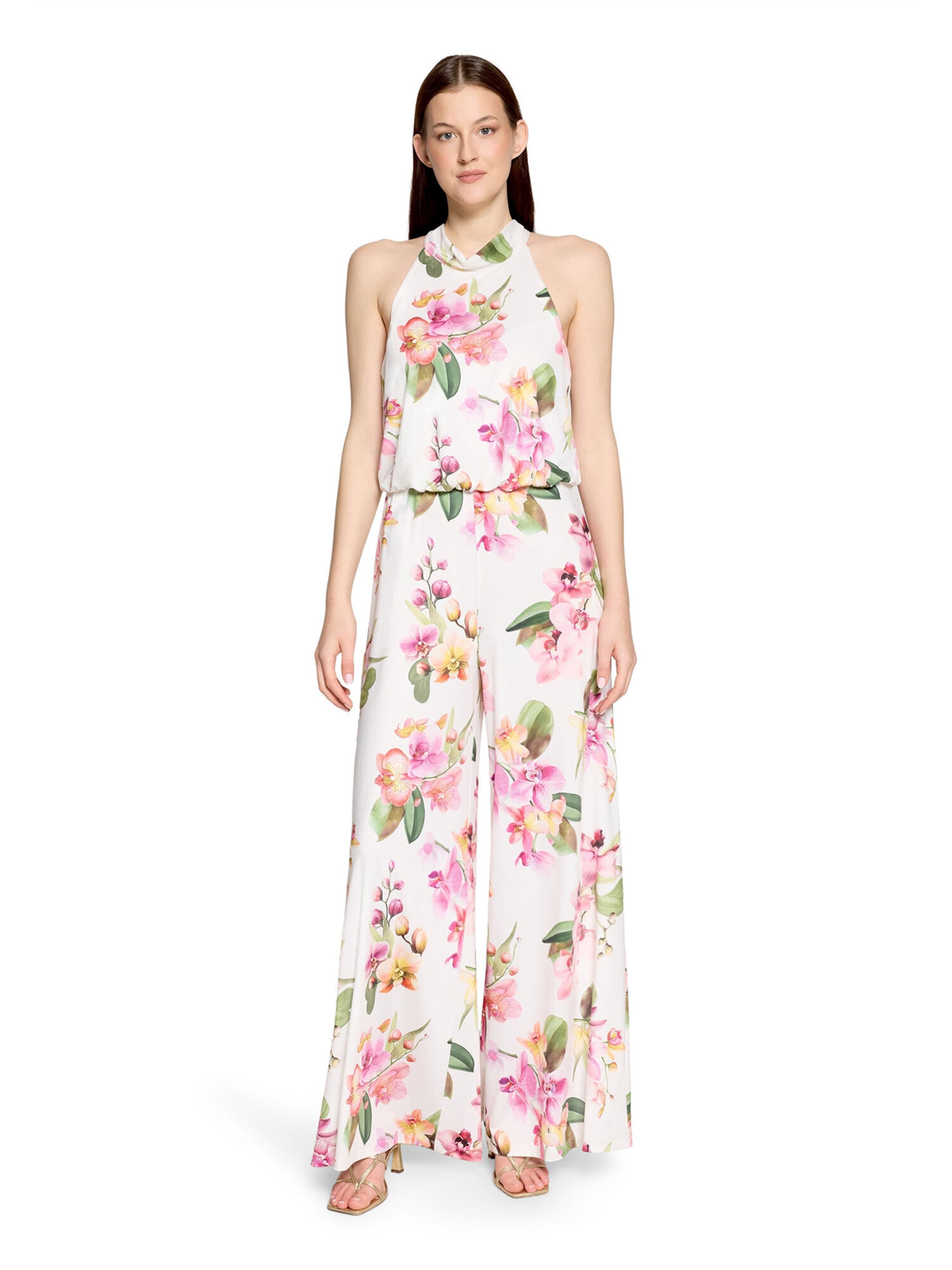 Tuta jumpsuit di Vera Mont in bianco: frontale
