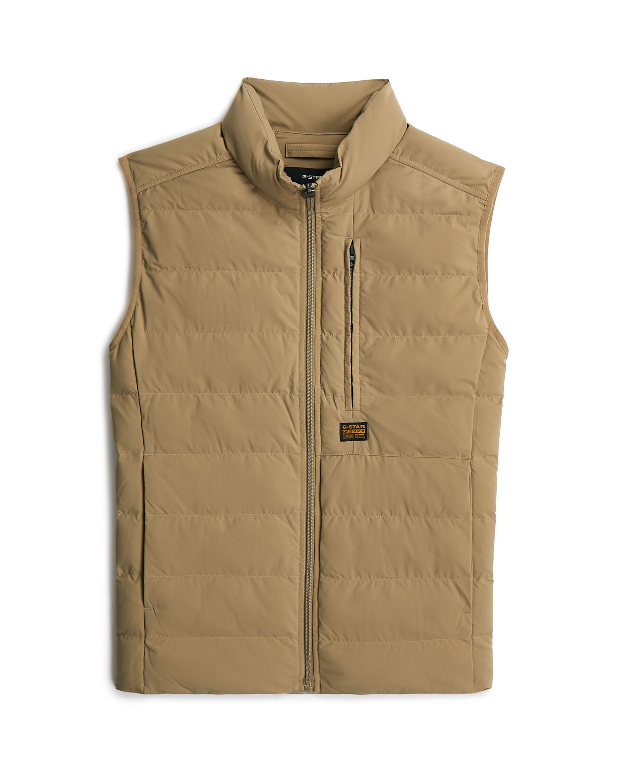 G-STAR Bodywarmer 'Foundation' in Beige: voorkant