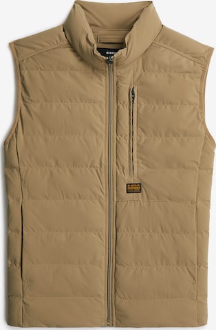 G-STAR Bodywarmer 'Foundation' in Beige: voorkant