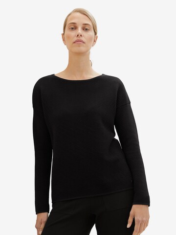 TOM TAILOR Pullover in Schwarz