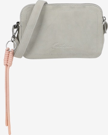 Fritzi aus Preußen Crossbody Bag 'Jony Suede Jacky' in Grey: front