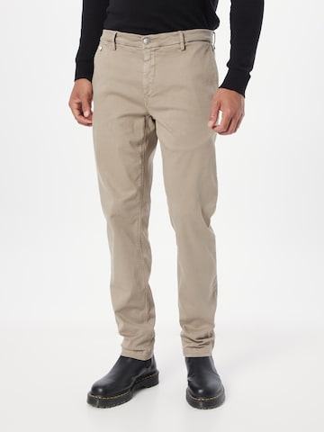 Coupe slim Pantalon chino 'BENNI' REPLAY en beige : devant