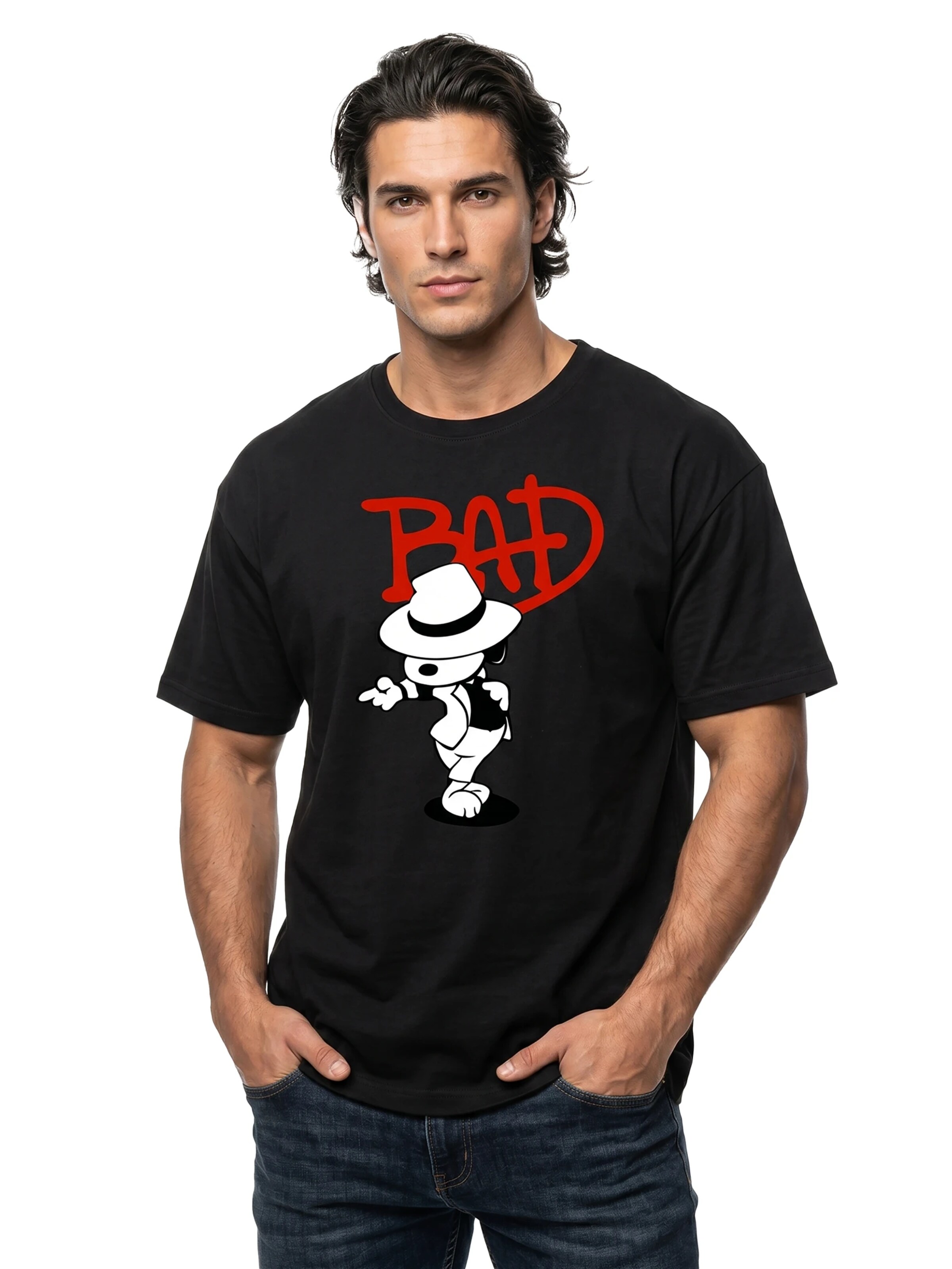 MAKAYA Shirt 'Bad Dog' in Black: front