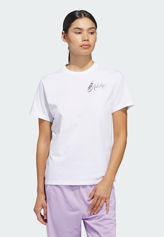 Maglietta di ADIDAS SPORTSWEAR in bianco: frontale