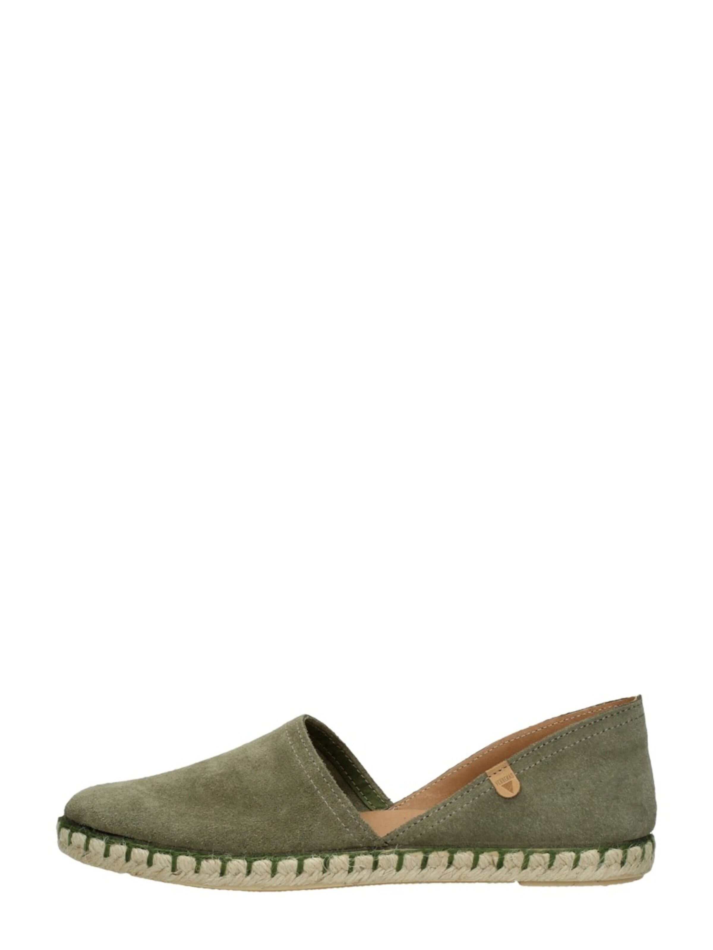 VERBENAS Slip-ons 'Carmen' in Green: front