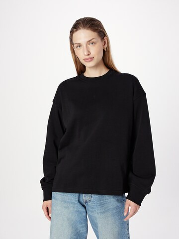 WEEKDAY Sweatshirt in Schwarz: predná strana