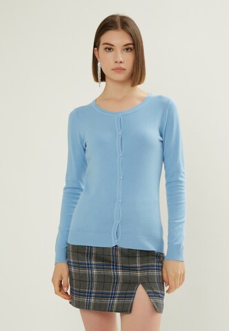 Influencer Knit cardigan in Blue: front