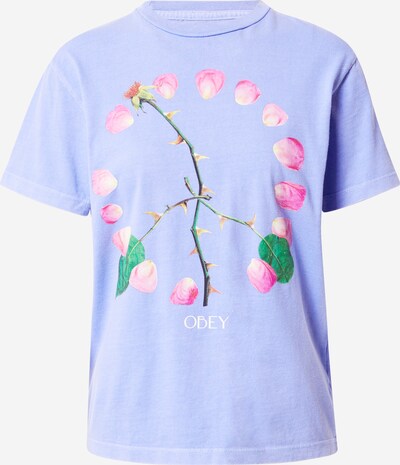 Obey Μπλουζάκι 'Peace For Our Time' σε πράσινο / λιλά / ροζ, Άποψη προϊόντος