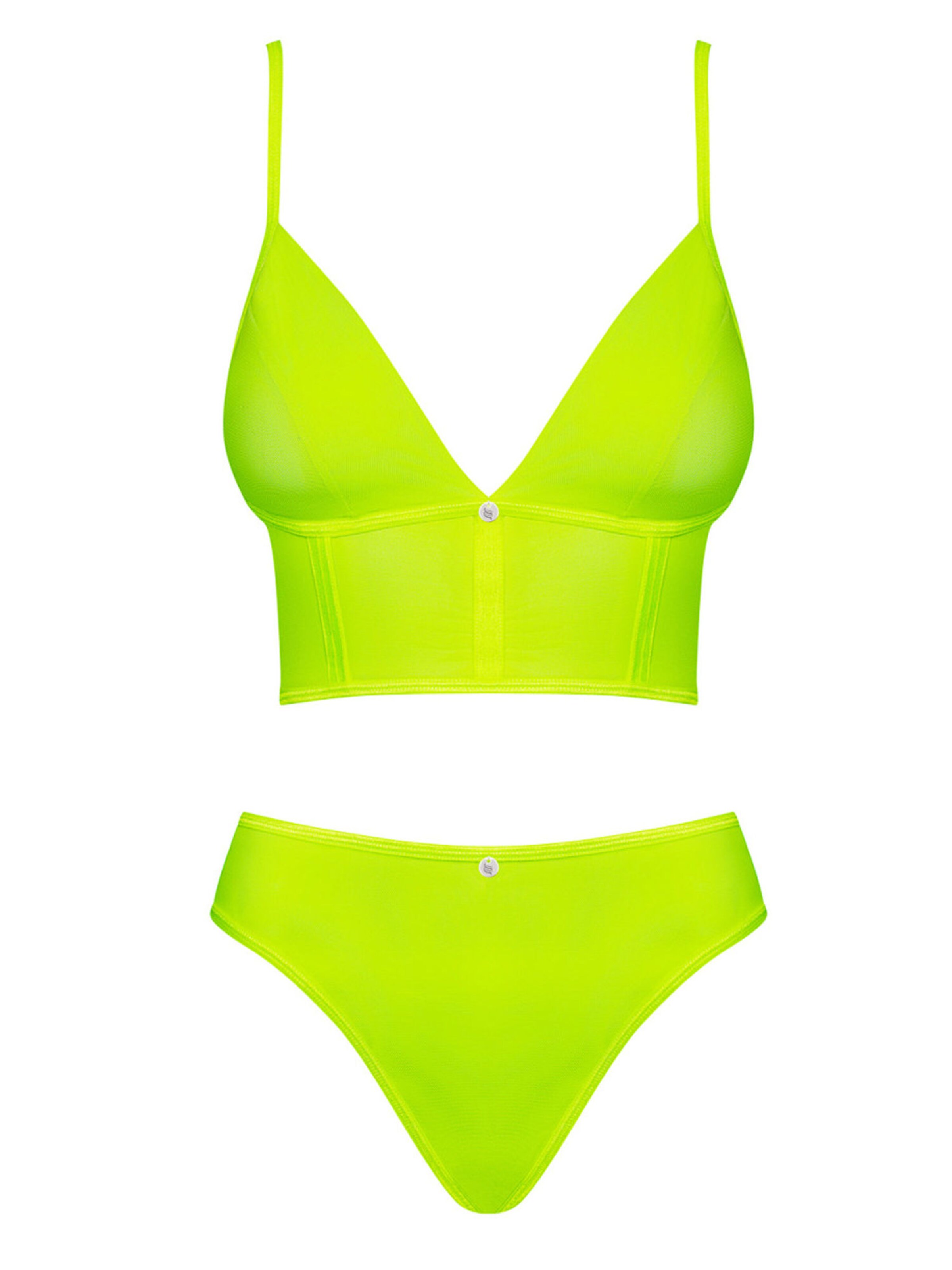 Obsessive Negligée 'Neonia Set'‌‌‌‌‌‌‌‌‌ in Gelb: Vorderseite