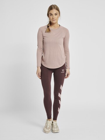 Skinny Pantalon de sport Hummel en rouge