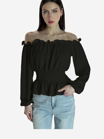 Elara Bluse in Schwarz