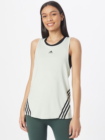 ADIDAS SPORTSWEAR Sports Top 'Trainicons' in Green: front