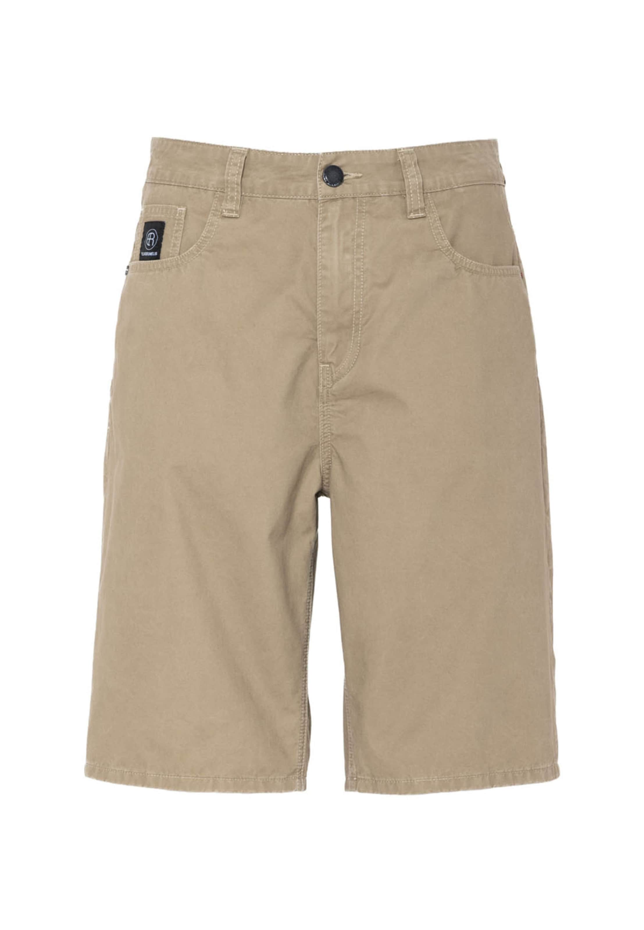 Loosefit Pantalon 'Draye' Elias Rumelis en beige : devant