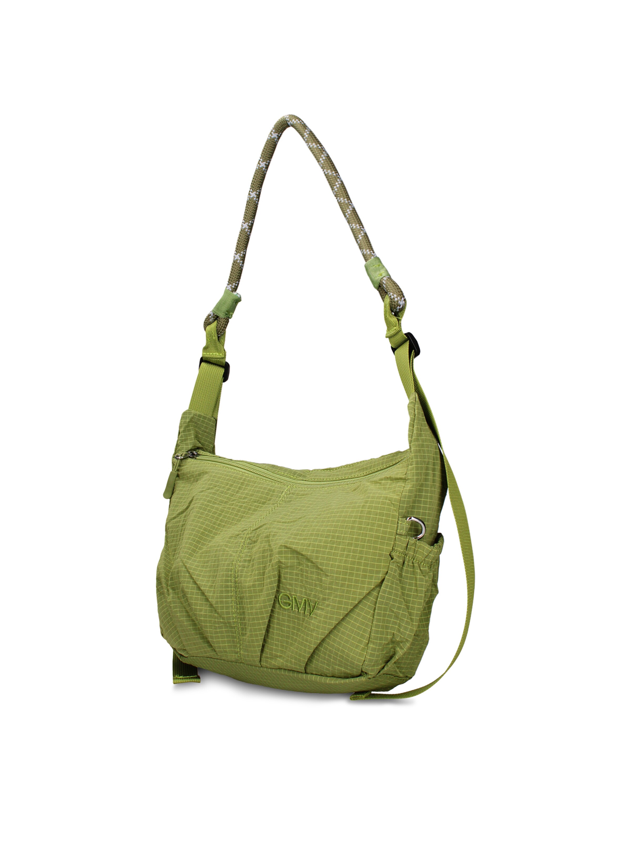 Borsa a spalla 'Borsa a Spalla Donna Gianmarco Venturi Pelle Vegana PU con Zip' di GianMarco Venturi in verde