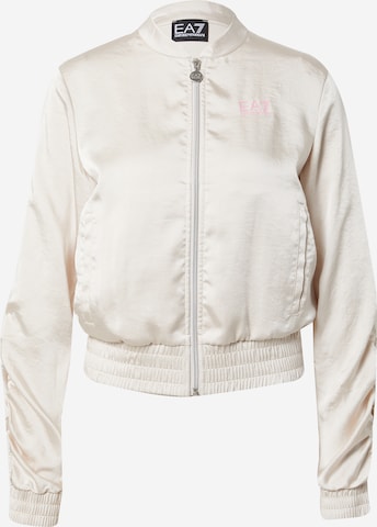 EA7 Emporio Armani Between-Season Jacket 'FELPA' in Beige: front