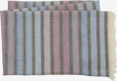 MJM Schal 'Loa' in beige / pastellblau / grau / pastelllila / helllila, Produktansicht