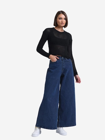 Hiccup Wide leg Jeans in Blue
