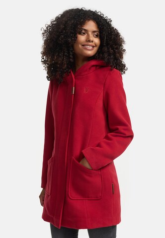 MARIKOO Wintermantel 'Maikoo' in Rood: voorkant