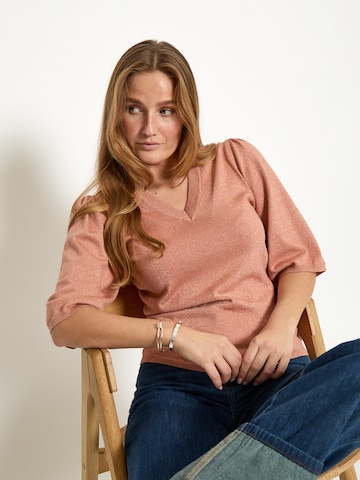 Peppercorn Shirt 'Glenda' in Beige