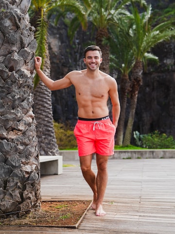Shorts de bain 'Double Waistband' Happy Shorts en rouge