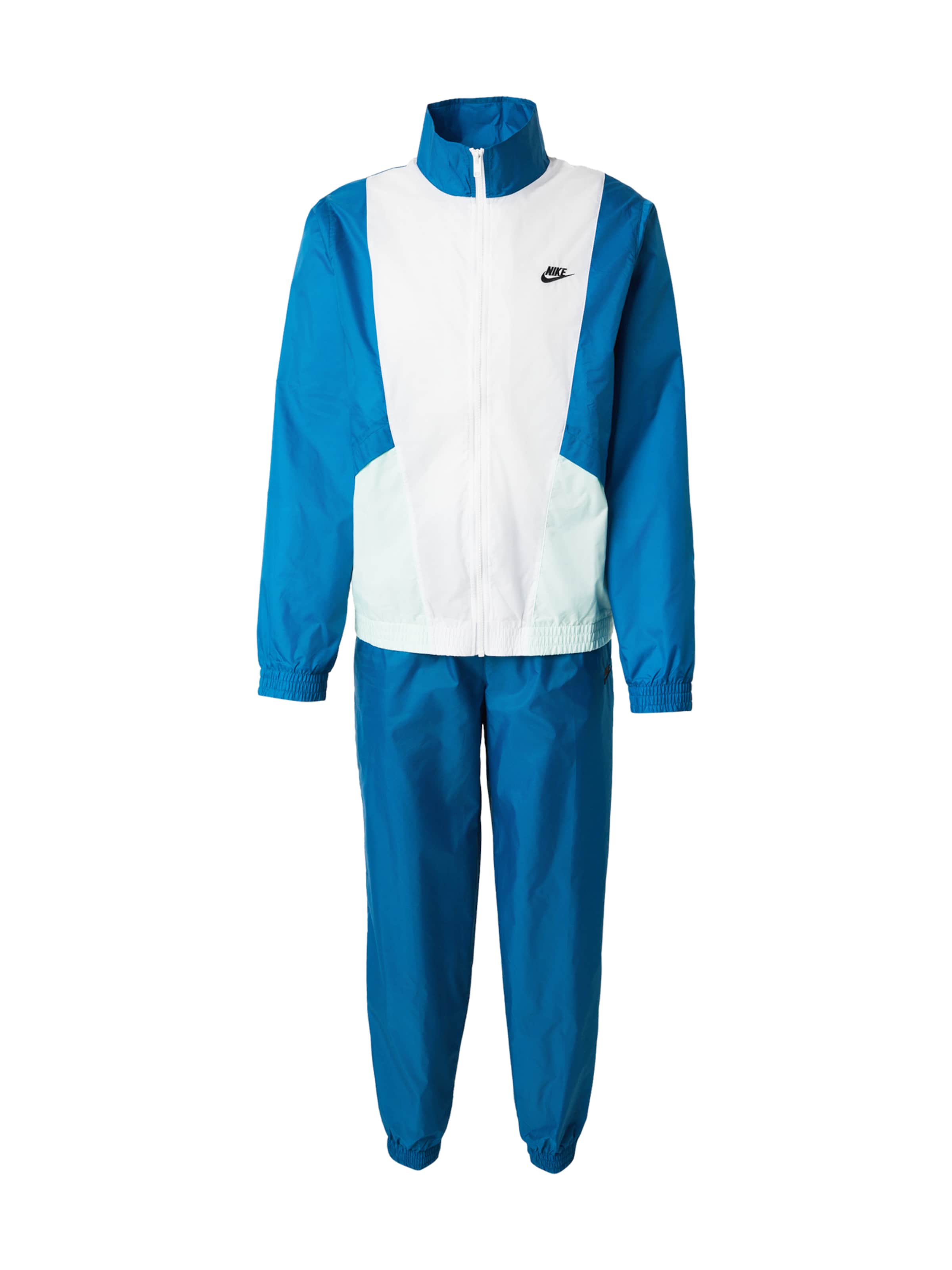 Nike Sportswear Φόρμα τρεξίματος 'Club' σε πετρόλ / μέντα / μαύρο / λευκό, Άποψη προϊόντος