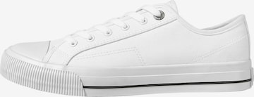 Baskets basses JACK & JONES en blanc : devant