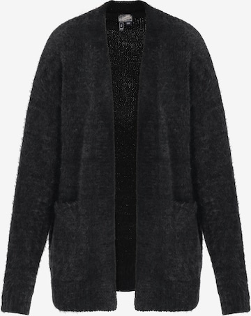 DreiMaster Vintage Gebreid vest 'Vintage' in Zwart: voorkant