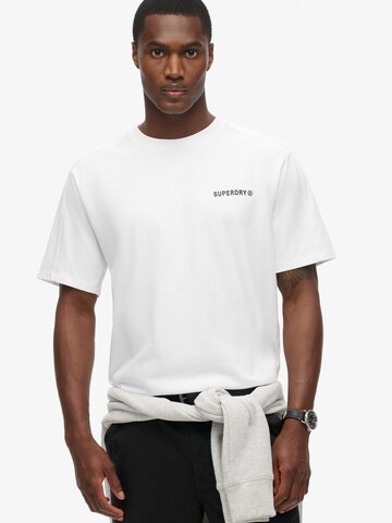 Tricou de la Superdry & Co pe alb: față