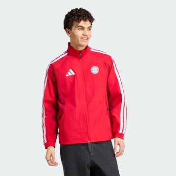 ADIDAS PERFORMANCE Sportjas 'FC Bayern München Anthem' in Rood: voorkant