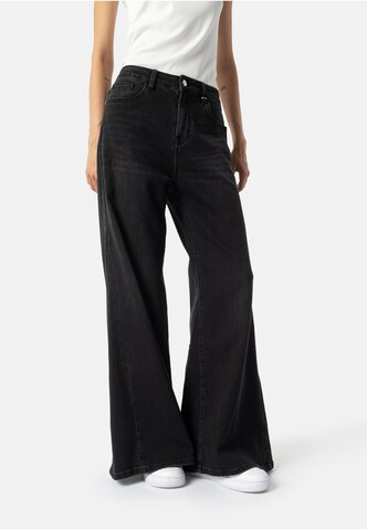 Wide leg Jeans 'Holli' di Elias Rumelis in nero: frontale